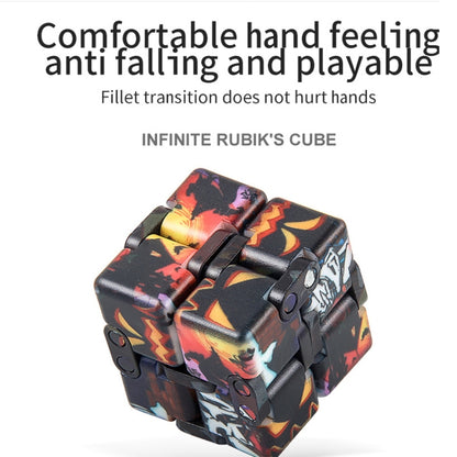 3 PCS Unlimited Magics Cube Colorful UV Printing Pocket Magic Cube Variety Folding Fingertip Magic Cube Decompression Toy(No.168-8-31 Hallowe Purple) - Magic Cubes by buy2fix | Online Shopping UK | buy2fix