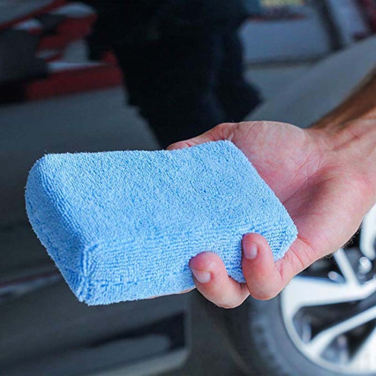 10  PCS / Set FJDLK-001 Microfiber Car Washing Cleaning Waxing Polishing Sponge Towel Cloth Square Car Care Tools 4cm Thick(12x8x4cm) - In Car by buy2fix | Online Shopping UK | buy2fix