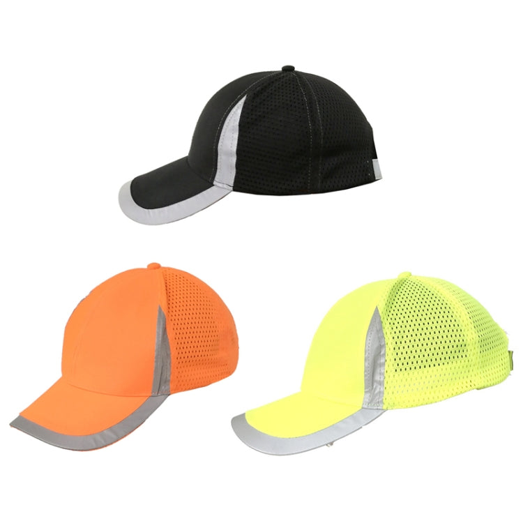 Reflective Safety Baseball Cap Breathable Construction Site Outdoor Construction Mesh Cap, Colour: Fluorescent Orange - Workplace Safety Supplies by buy2fix | Online Shopping UK | buy2fix