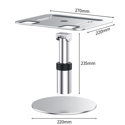 Oatsbasf 03597 Aluminum Alloy Notebook Heightening Bracket Notebook Computer Lifting Heat Dissipation Bracket Mobile Folding Table,Style: Elite Version-Gray - Computer & Networking by Oatsbasf | Online Shopping UK | buy2fix