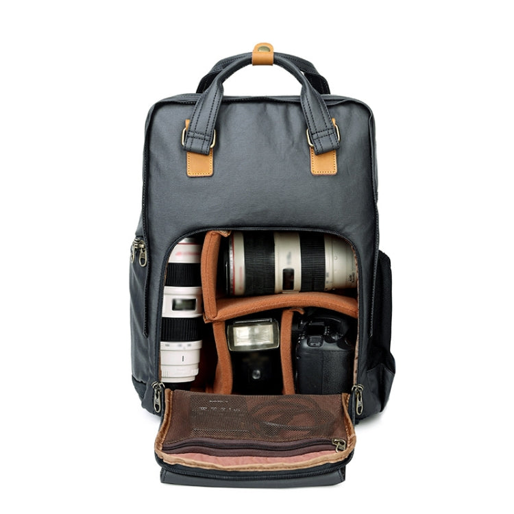 272 Wearable Shoulder Camera Bag Waterproof SLR Digital Camera Bag(Khaki) - Camera Accessories by buy2fix | Online Shopping UK | buy2fix