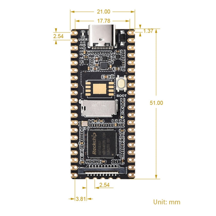 Waveshare LuckFox Pico RV1103 Linux Micro Development Board without Header - Boards & Shields by Waveshare | Online Shopping UK | buy2fix