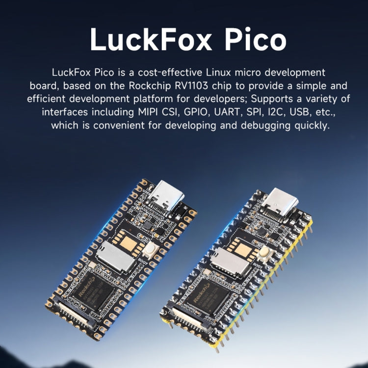 Waveshare LuckFox Pico RV1103 Linux Micro Development Board without Header - Boards & Shields by Waveshare | Online Shopping UK | buy2fix