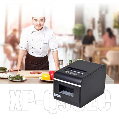 Xprinter XP-Q90EC 58mm Portable Express List Receipt Thermal Printer, Style:USB Port(UK Plug) - Printer by Xprinter | Online Shopping UK | buy2fix