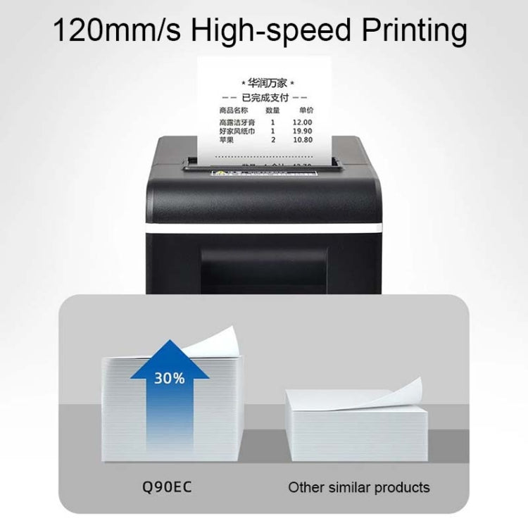 Xprinter XP-Q90EC 58mm Portable Express List Receipt Thermal Printer, Style:USB Port(EU Plug) - Printer by Xprinter | Online Shopping UK | buy2fix