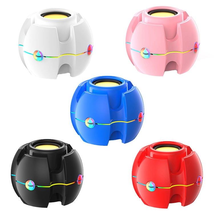 RGB Light Effect Gyro Shape Wireless Bluetooth Audio(Blue) - Mini Speaker by buy2fix | Online Shopping UK | buy2fix