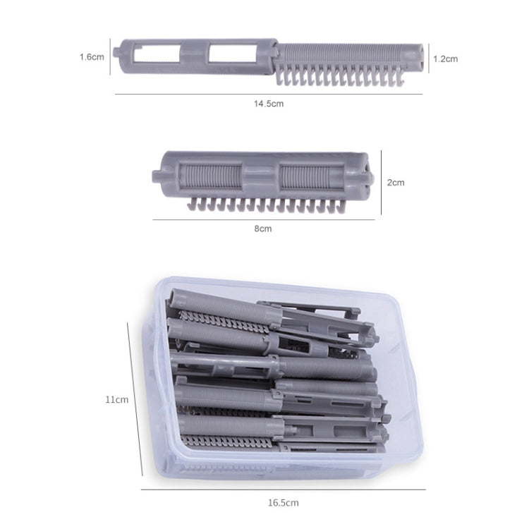 F2001 25 in 1 Perm Bar Styling Fluffy Perm Hair Clip Hair Salon Barber Shop Hairdressing Tools(Grey) - Hair Trimmer by buy2fix | Online Shopping UK | buy2fix