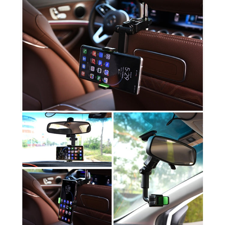 H02 Car Rearview Mirror Mobile Phone Holder Pillow Universal Car Mobile Phone Holder - In Car by buy2fix | Online Shopping UK | buy2fix