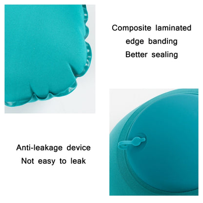 Travel Inflatable Press U-Shaped Neck Guard Pillow, Colour: Flocked U009-04（Medium Blue） - Home & Garden by buy2fix | Online Shopping UK | buy2fix