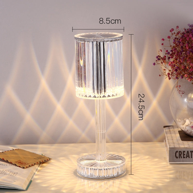 USB Charging Touch Diamond Crystal Table Lamp, Specification: USB Charging(RGB with Remote Control 16 Color)(Transparent) - LED Light by buy2fix | Online Shopping UK | buy2fix