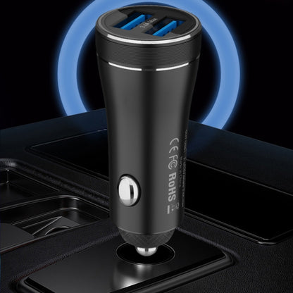 QIAKEY BK918 Dual Ports Fast Charge Car Charger - Car Charger by QIAKEY | Online Shopping UK | buy2fix