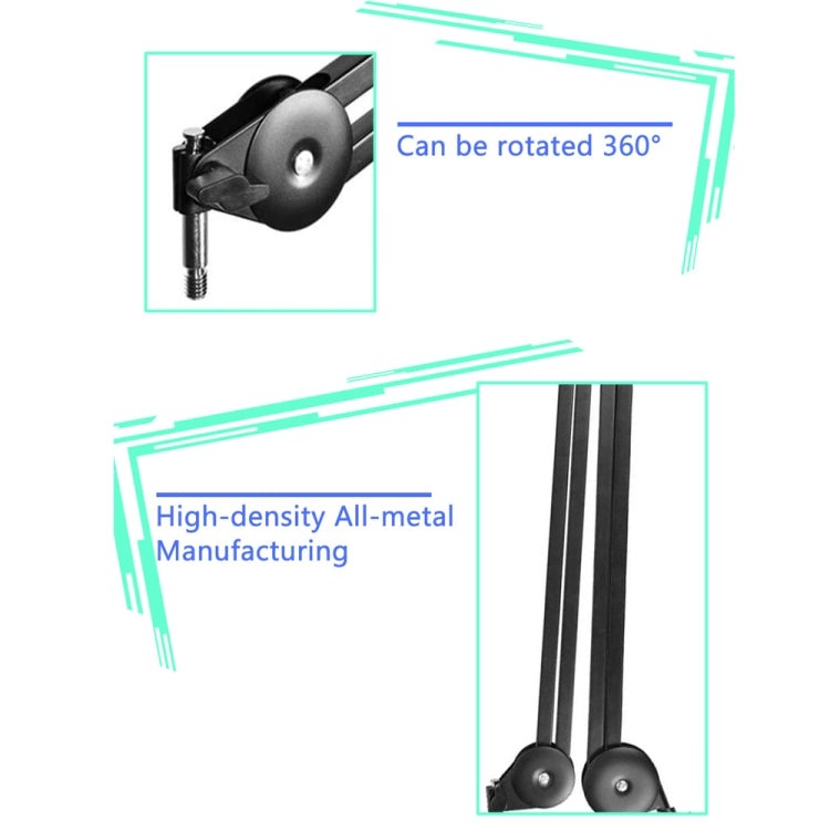 Microphone Desktop Cantilever Stent 360 Degree Rotating Bracket(GAZ-40P W) - Consumer Electronics by buy2fix | Online Shopping UK | buy2fix