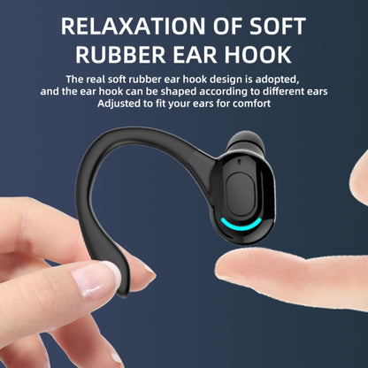 F8 Bluetooth 5.1 Ear-Mounted Stereo Wireless Sports Earphone(Black) - Bluetooth Earphone by buy2fix | Online Shopping UK | buy2fix