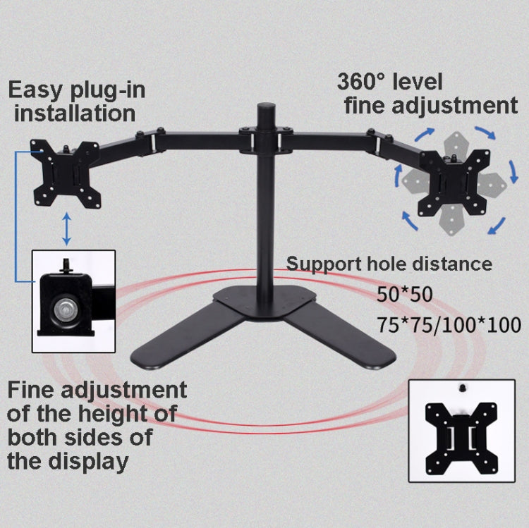 Desktop Lifting Monitor Stand Bracket Double Screen Table Clip - Consumer Electronics by buy2fix | Online Shopping UK | buy2fix