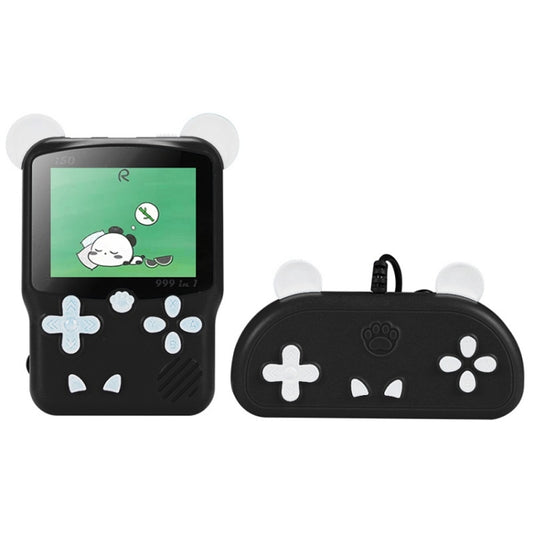 I50 999 in 1 Children Cat Ears Handheld Game Console, Style: Doubles (Black) - Pocket Console by buy2fix | Online Shopping UK | buy2fix