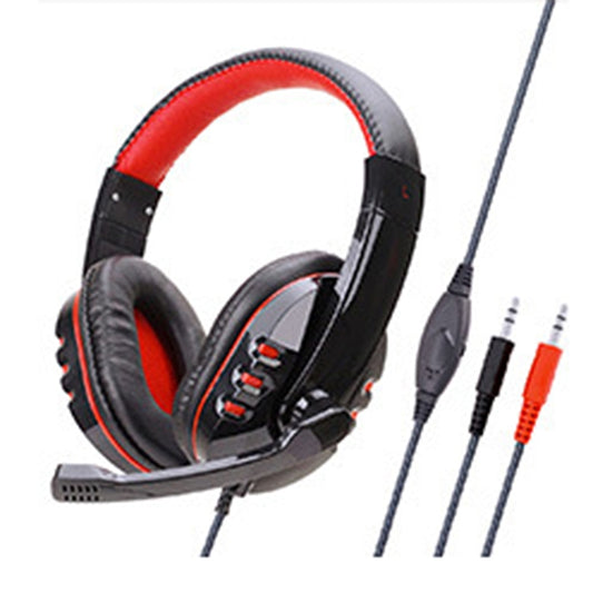 Soyto SY733MV Gaming Computer Headset For PC (Black Red) - Multimedia Headset by Soyto | Online Shopping UK | buy2fix