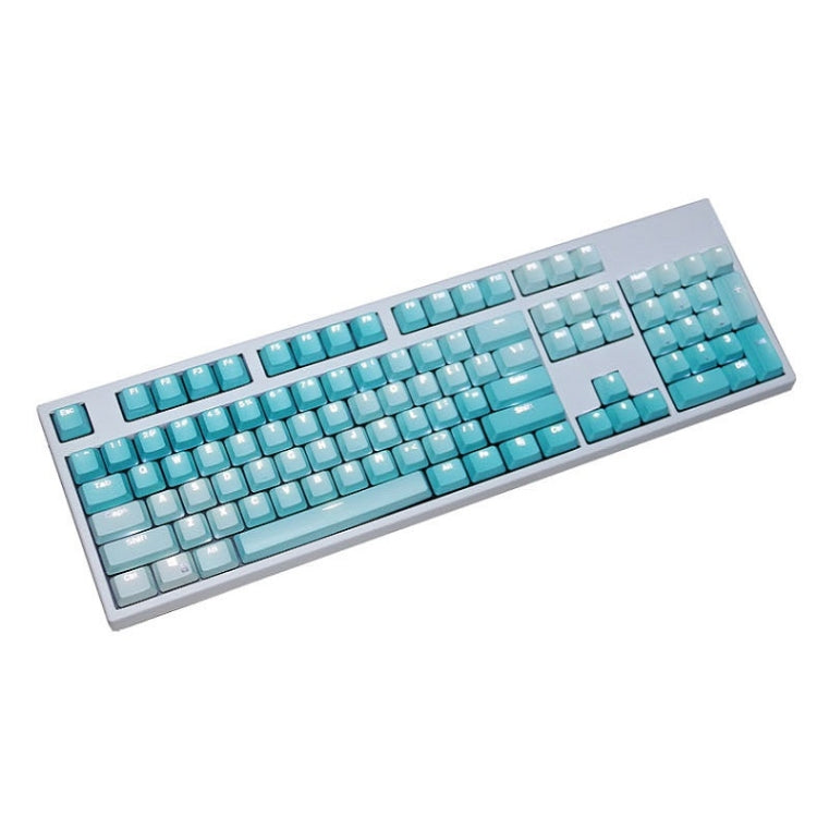 104 Keys Light-transmitting Dip-dyed Keycaps(Frost Blue) - Other by buy2fix | Online Shopping UK | buy2fix