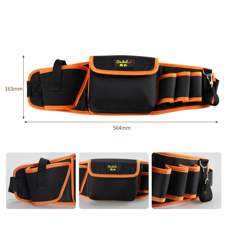 Onkel.J Electrician Waist Bag Canvas Multifunctional Tool Bag , Series: B Type - Storage Bags & Boxes by buy2fix | Online Shopping UK | buy2fix