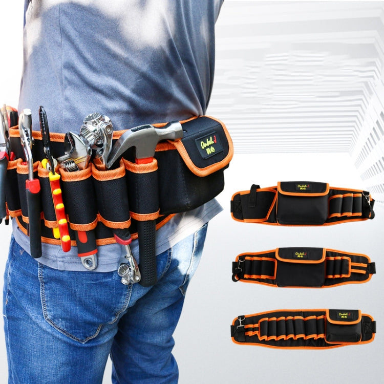 Onkel.J Electrician Waist Bag Canvas Multifunctional Tool Bag, Series: D  Type - Storage Bags & Boxes by buy2fix | Online Shopping UK | buy2fix