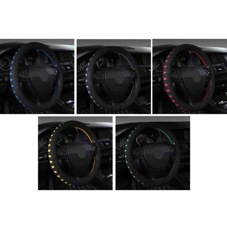 Sports Punched EVA Car Steering Wheel Cover, Size: 38cm(Grey) - In Car by buy2fix | Online Shopping UK | buy2fix