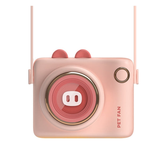 GL106 USB Rechargeable Hand-Held Portable No-Leaf Mini Camera Fan, Style Pig (Pink) - Consumer Electronics by buy2fix | Online Shopping UK | buy2fix