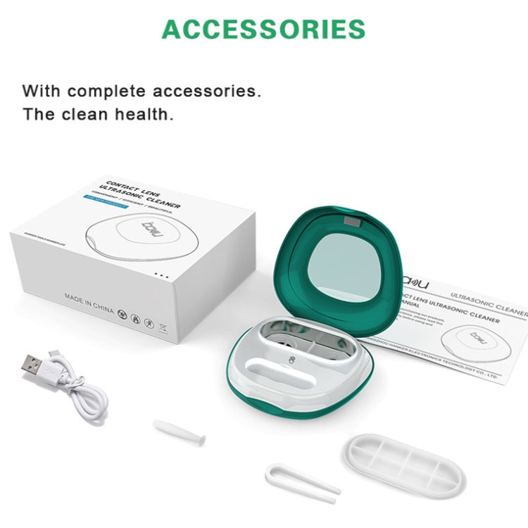 BAKU BA-2030 Portable Ultrasonic Contact Lens Cleaner(Green) - Home & Garden by BAKU | Online Shopping UK | buy2fix