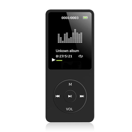 Card Ultra-thin Lossless MP4 Player With Screen(Black) - Consumer Electronics by buy2fix | Online Shopping UK | buy2fix