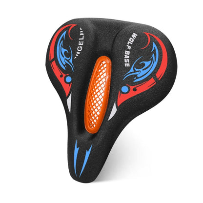 Bicycle Seat Cover Thickened Silicone Shock-absorbing Saddle Cover(Orange) - Outdoor & Sports by buy2fix | Online Shopping UK | buy2fix