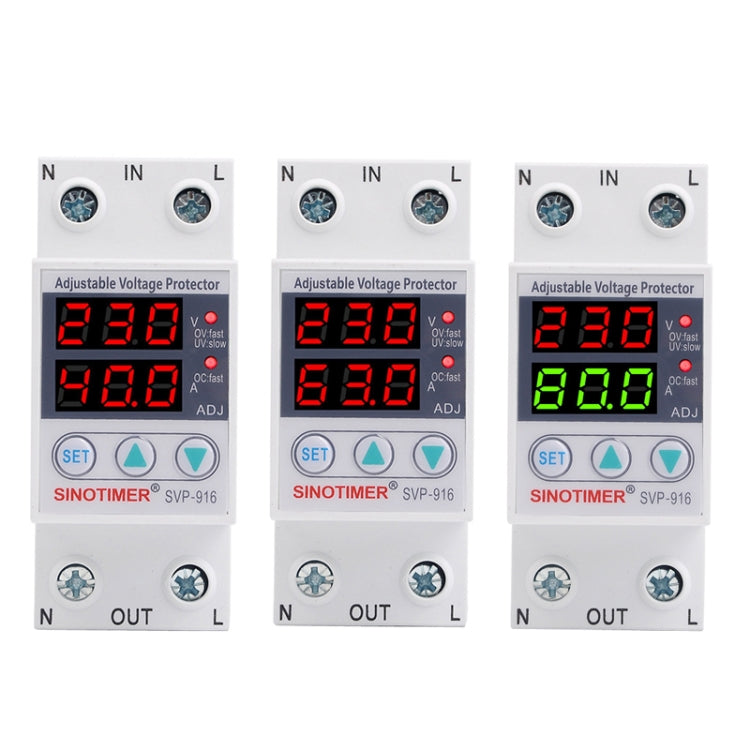 SINOTIMER SVP-916 Adjustable Self-resetting Over-voltage Under-voltage Protector, Current: 80A - Other Tester Tool by SINOTIMER | Online Shopping UK | buy2fix