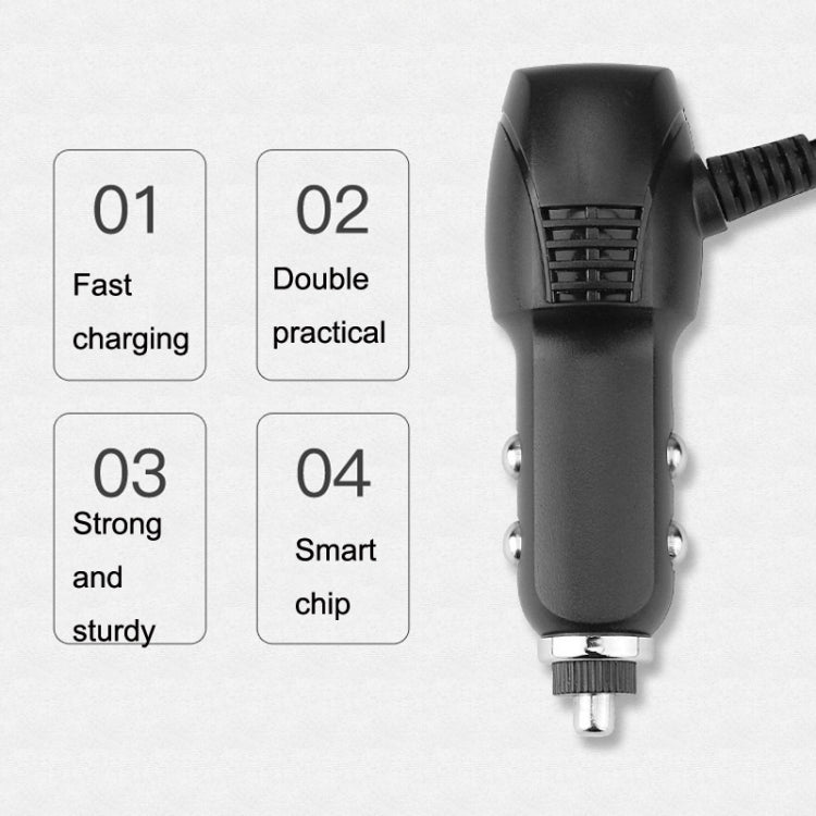 2 PCS Car Charger Fast Charging Driving Recorder Supply Line, Style: 1A+2A(Android Right Bend) - In Car by buy2fix | Online Shopping UK | buy2fix