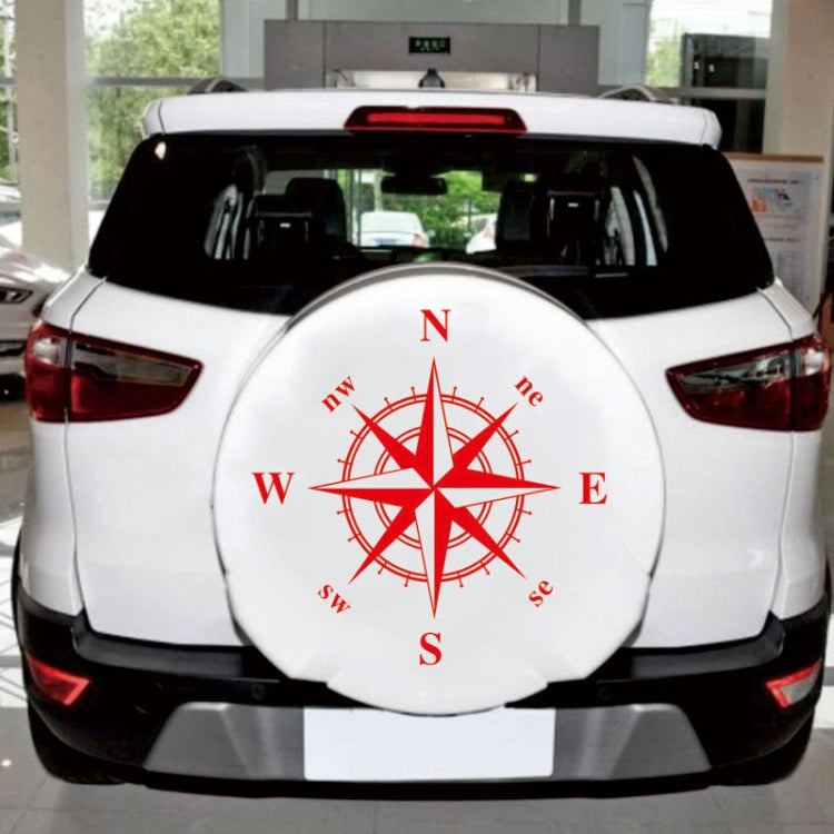D-336 Car Compass Graphic Sticker Hood Car Body Universal Sticker(White) - In Car by buy2fix | Online Shopping UK | buy2fix