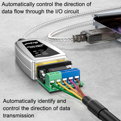 DTECH DT-5019 USB To RS485/422 Industrial Converter Serial Line Communication Adapter(1.2m) - RS485 / RS232 Series by DTECH | Online Shopping UK | buy2fix