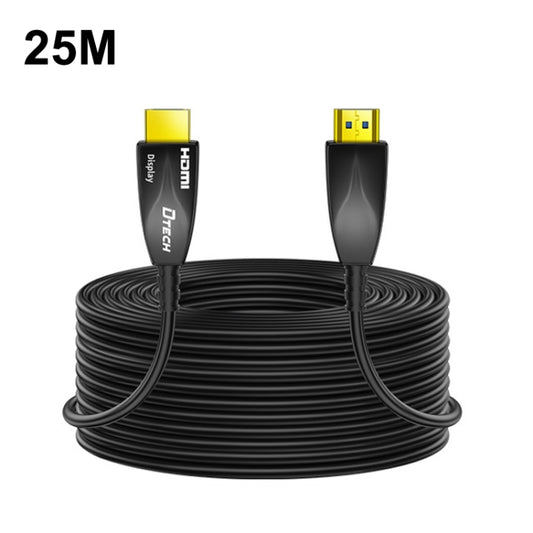 DTECH HDMI 2.0 Version Fiber Optical Line 4K 60Hz Large Screen TV Engineering Wiring, Length: 25m - Cable by DTECH | Online Shopping UK | buy2fix