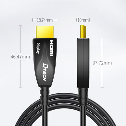 DTECH HDMI 2.0 Version Fiber Optical Line 4K 60Hz Large Screen TV Engineering Wiring, Length: 35m - Cable by DTECH | Online Shopping UK | buy2fix