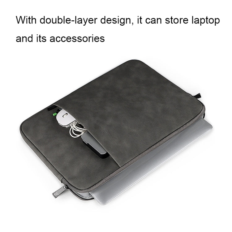 ND01DZ Double Layer Waterproof Laptop Liner Bag, Size: 13.3 inches(Dark Gray) - 13.3 inch by buy2fix | Online Shopping UK | buy2fix