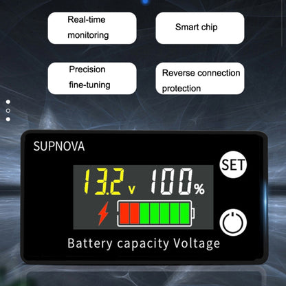 SUPNOVA LCD Color Screen DC Voltmeter Lithium Storage Battery Meter, Style: Waterproof Type - Consumer Electronics by SUPNOVA | Online Shopping UK | buy2fix