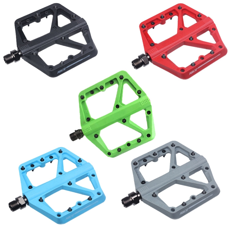 RACEWORK RK66 Mountain Bike Nylon Fiber Pedals(Green) - Outdoor & Sports by RACEWORK | Online Shopping UK | buy2fix