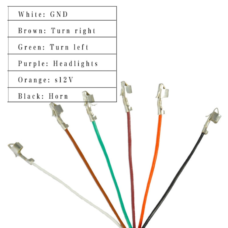 3 In 1 Switch Mountain Car Skateboard Horn Headlights Turn Switch(36V) - In Car by buy2fix | Online Shopping UK | buy2fix