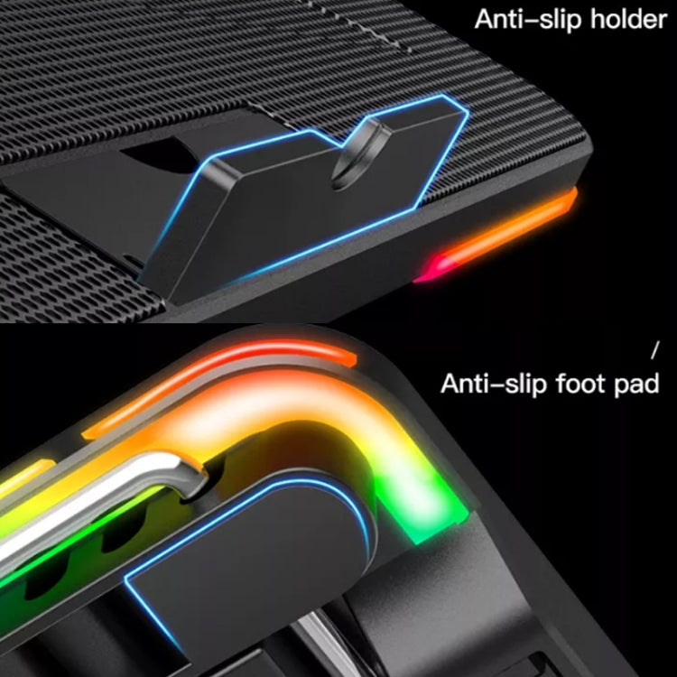 CoolCold F5  Laptop Radiator Bracket Office Desk Adjustable Laptop Cooler,Style: Colorful Edition - Cooling Pads by CoolCold | Online Shopping UK | buy2fix