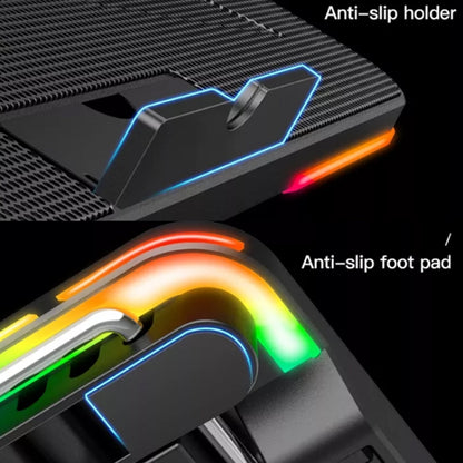 CoolCold F5  Laptop Radiator Bracket Office Desk Adjustable Laptop Cooler,Style: Colorful Edition - Cooling Pads by CoolCold | Online Shopping UK | buy2fix