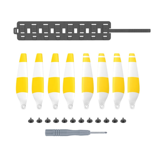 Sunnylife MM3-SN443 For Mini 3 Pro Propeller Blades + Silicone Folding Storage Bag(Yellow Strip+Gray Bag) - DJI & GoPro Accessories by Sunnylife | Online Shopping UK | buy2fix