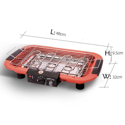 1800W Electric Grill Home BBQ Grill, EU Plug(Red) - Home & Garden by buy2fix | Online Shopping UK | buy2fix