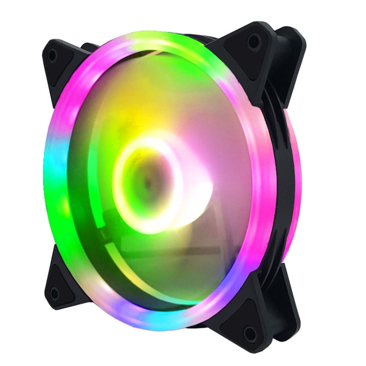 Computer CPU RGB luminous Radiator 2 Fans+Remote Control - Computer & Networking by buy2fix | Online Shopping UK | buy2fix