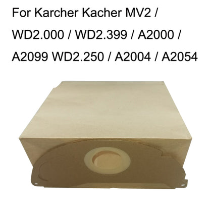 5PCS Paper Bag Waste for Karcher WD2250 / A2004 / A2054 / MV2 Vacuum Cleaner Accessories - Consumer Electronics by buy2fix | Online Shopping UK | buy2fix