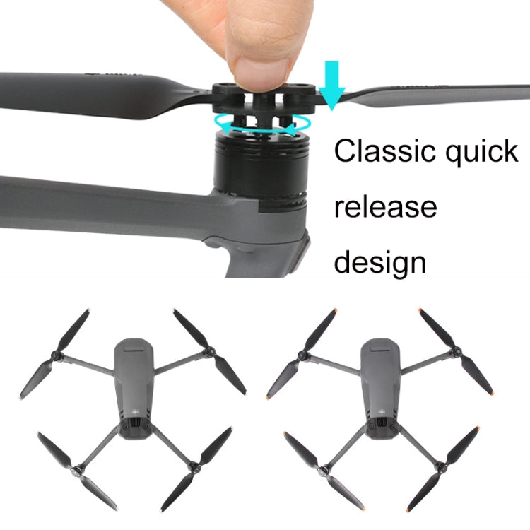 For Mavic 3 1pair Sunnylife 9453F-1 Orange Paddle Tip Quick Release Blades - DJI & GoPro Accessories by Sunnylife | Online Shopping UK | buy2fix