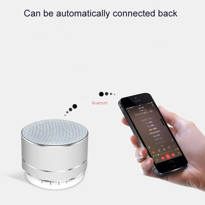 A10 Mini Metal Wireless Bluetooth Speaker(Golden) - Mini Speaker by buy2fix | Online Shopping UK | buy2fix