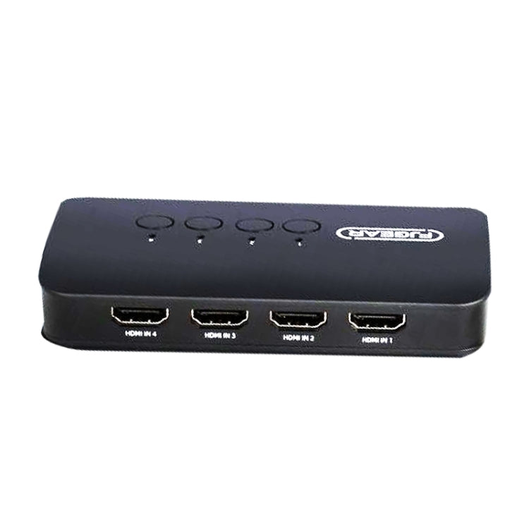 FJGEAR FJ-HK401 4 In 1 Out HDMI To KVM HD Video Switcher - Splitter by FJGEAR | Online Shopping UK | buy2fix