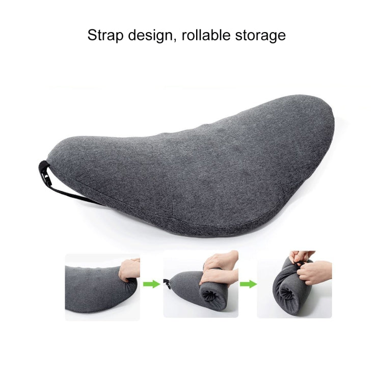 Memory Foam Lumbar Spine Cushion Pregnant Women Sleeping Lumbar Pillow(Light Gray Crescent) - Home & Garden by buy2fix | Online Shopping UK | buy2fix