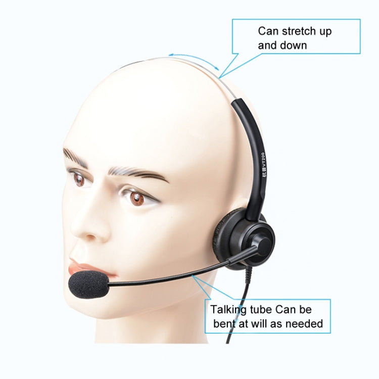 VT200 Single Ear Telephone Headset Operator Headset With Mic,Spec: Type-C - Consumer Electronics by buy2fix | Online Shopping UK | buy2fix