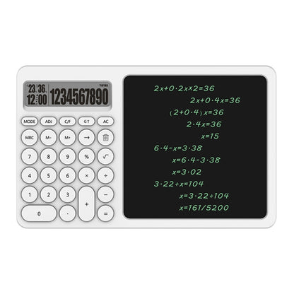 Office Calculator LCD Handwriting Board With Stand(White) - Consumer Electronics by buy2fix | Online Shopping UK | buy2fix